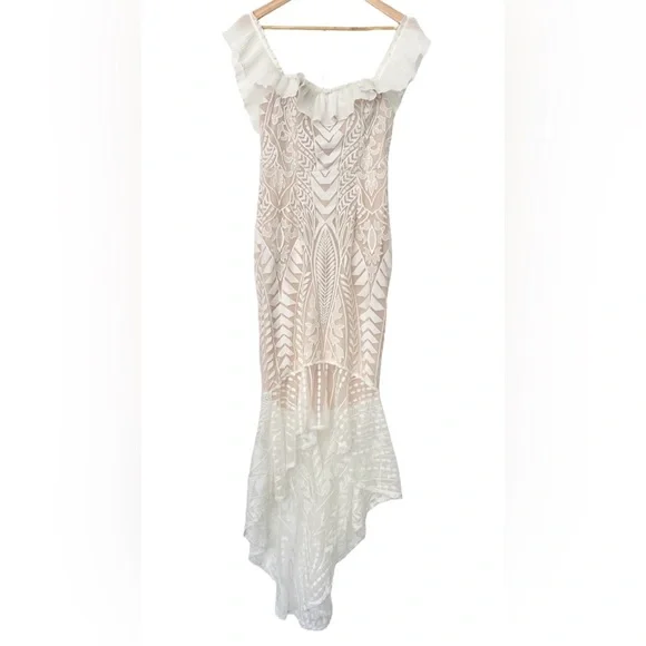 Selfie Leslie White Lace Dress - Picture 3 of 8